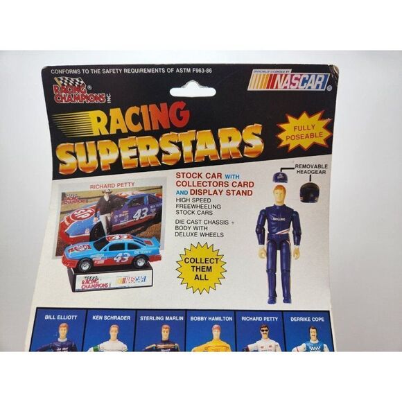 Racing Champions 1991 Bobby Hamilton 68 Racing Superstars Action Figure Car Card - Picture 11 of 12
